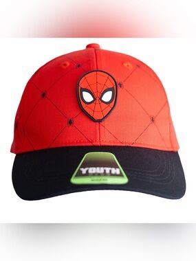 Marvel Kids Red and Black Spider Baseball Cap